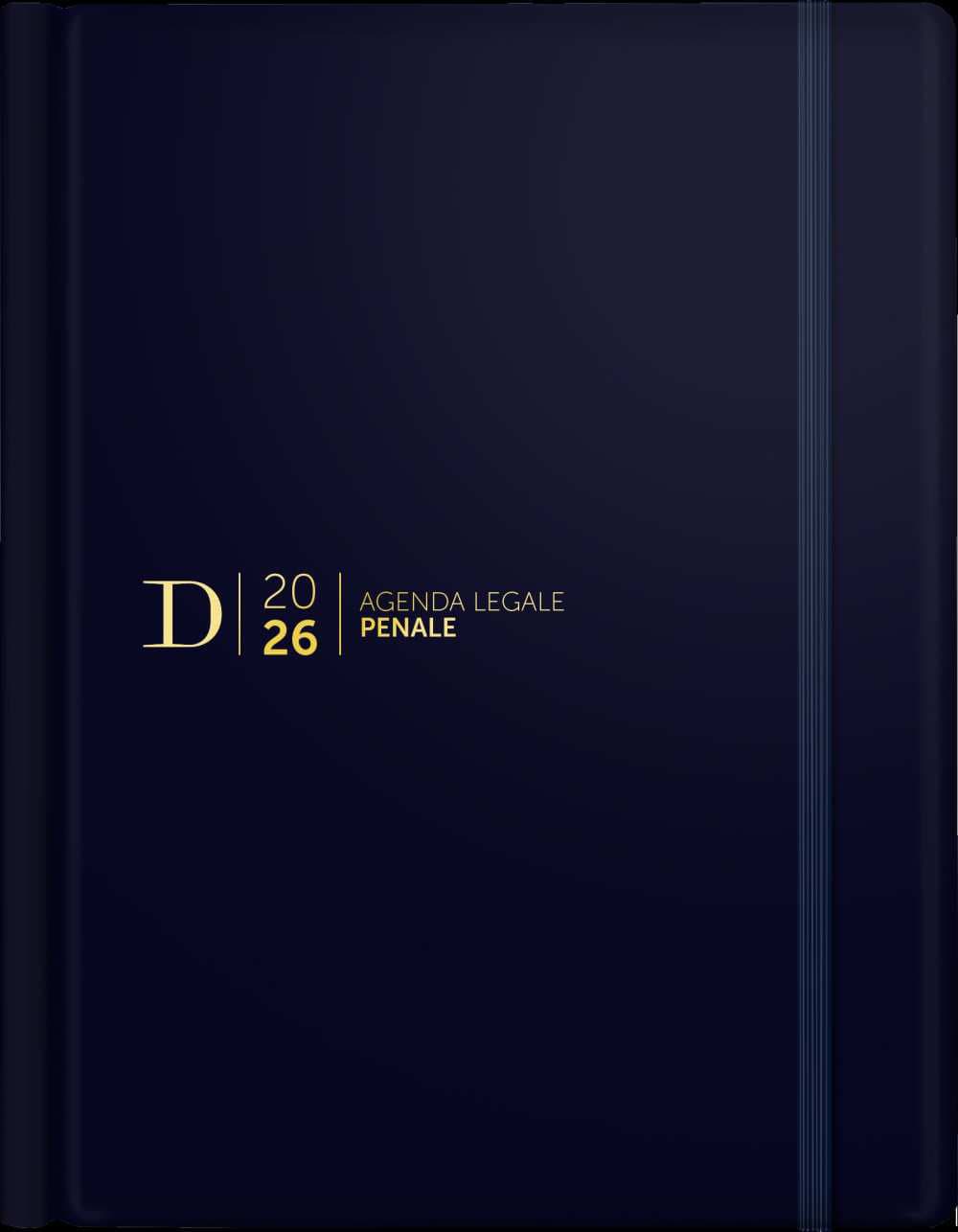 Agenda legale penale Dike 2026. 15 mesi. Blu