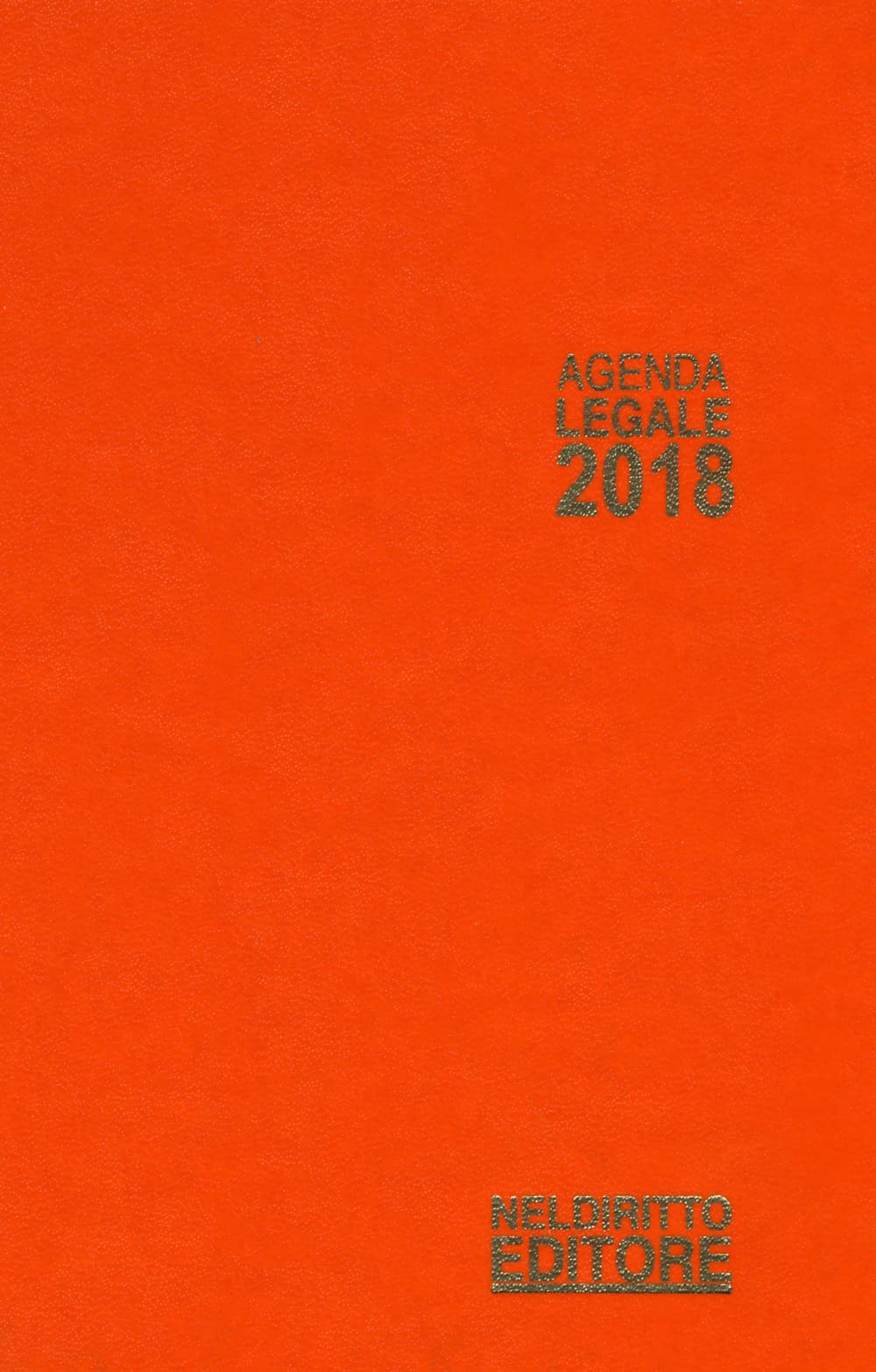 Agenda legale 2018 arancio. Ediz. minore