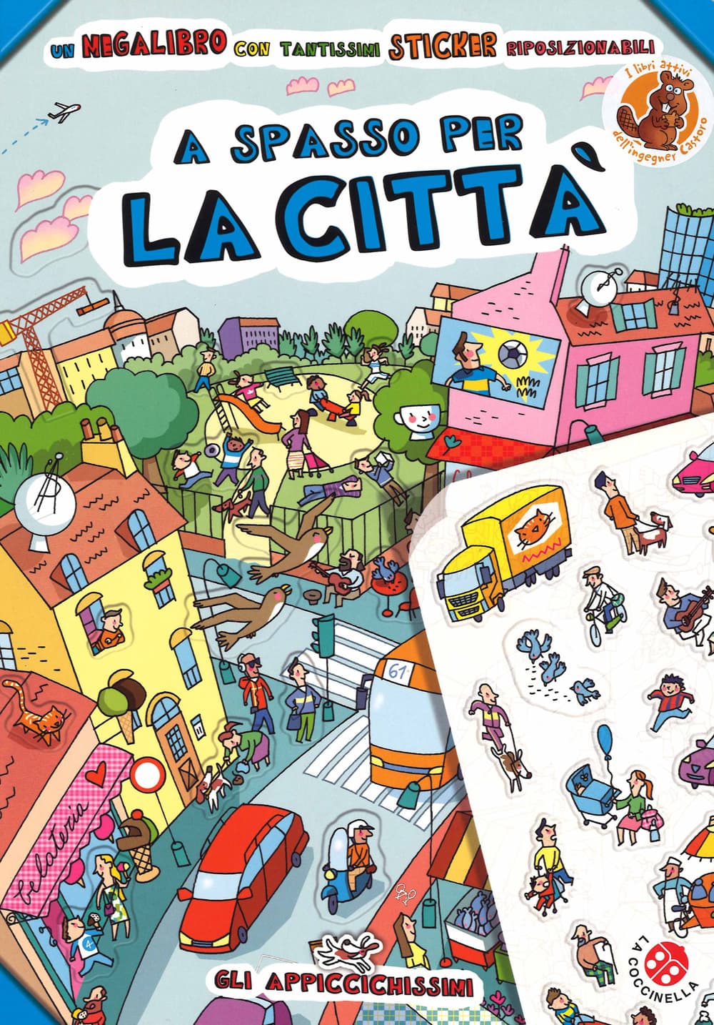 A spasso per la città. Con adesivi
