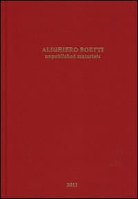 Alighiero Boetti. Unpublished materials