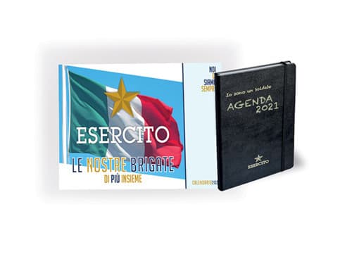 Agenda esercito 2021. Pacchetto metal. Calendario esercito 2021